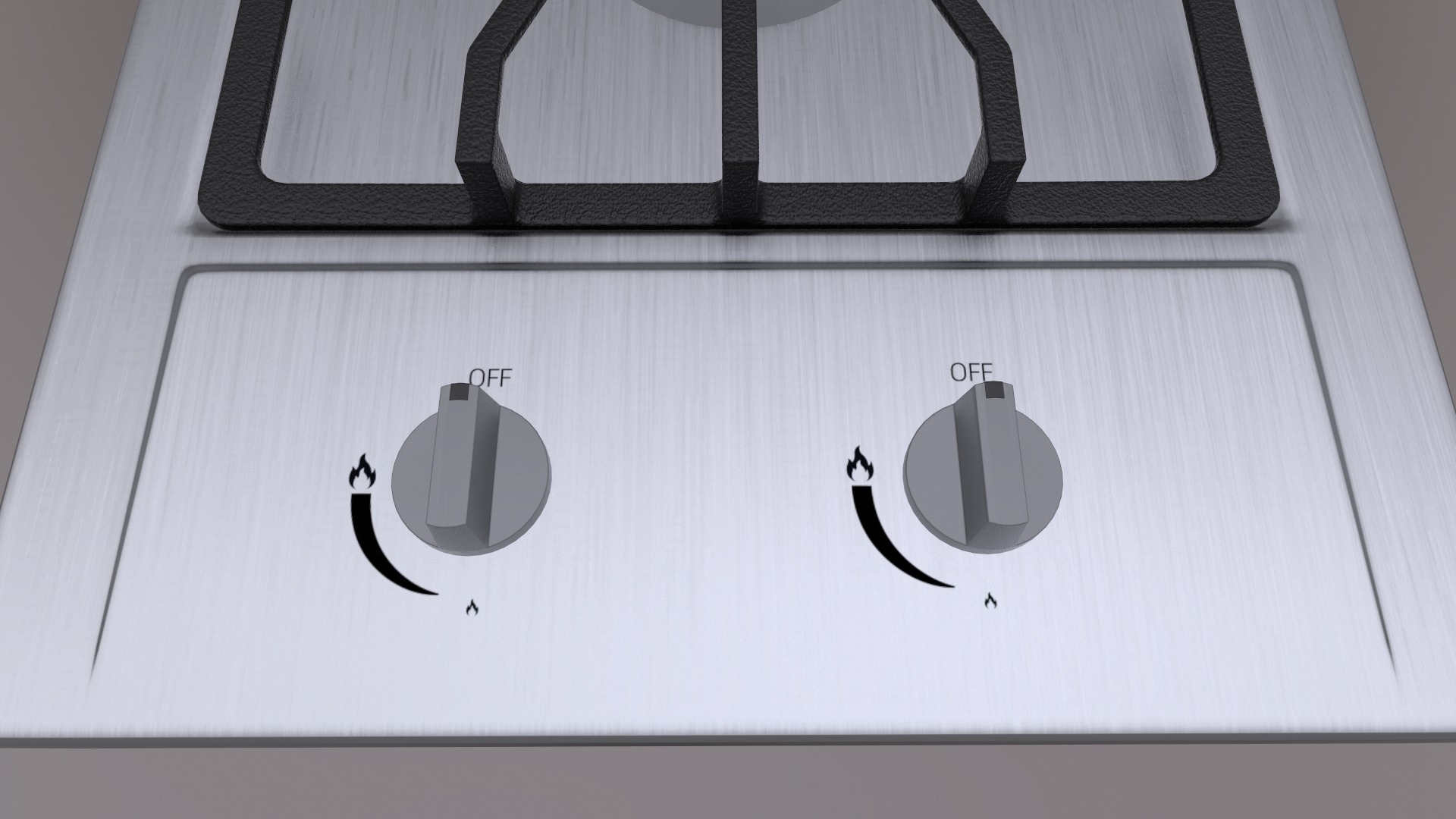 3 in 1 - Realistic Cooktop with 4K PBR Textures Low-poly 3D model_8