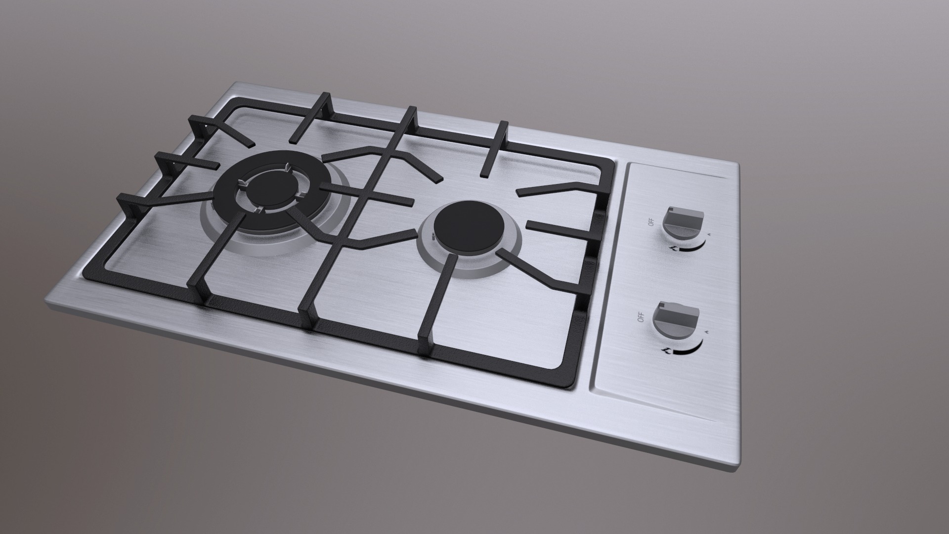 3 in 1 - Realistic Cooktop with 4K PBR Textures Low-poly 3D model_2