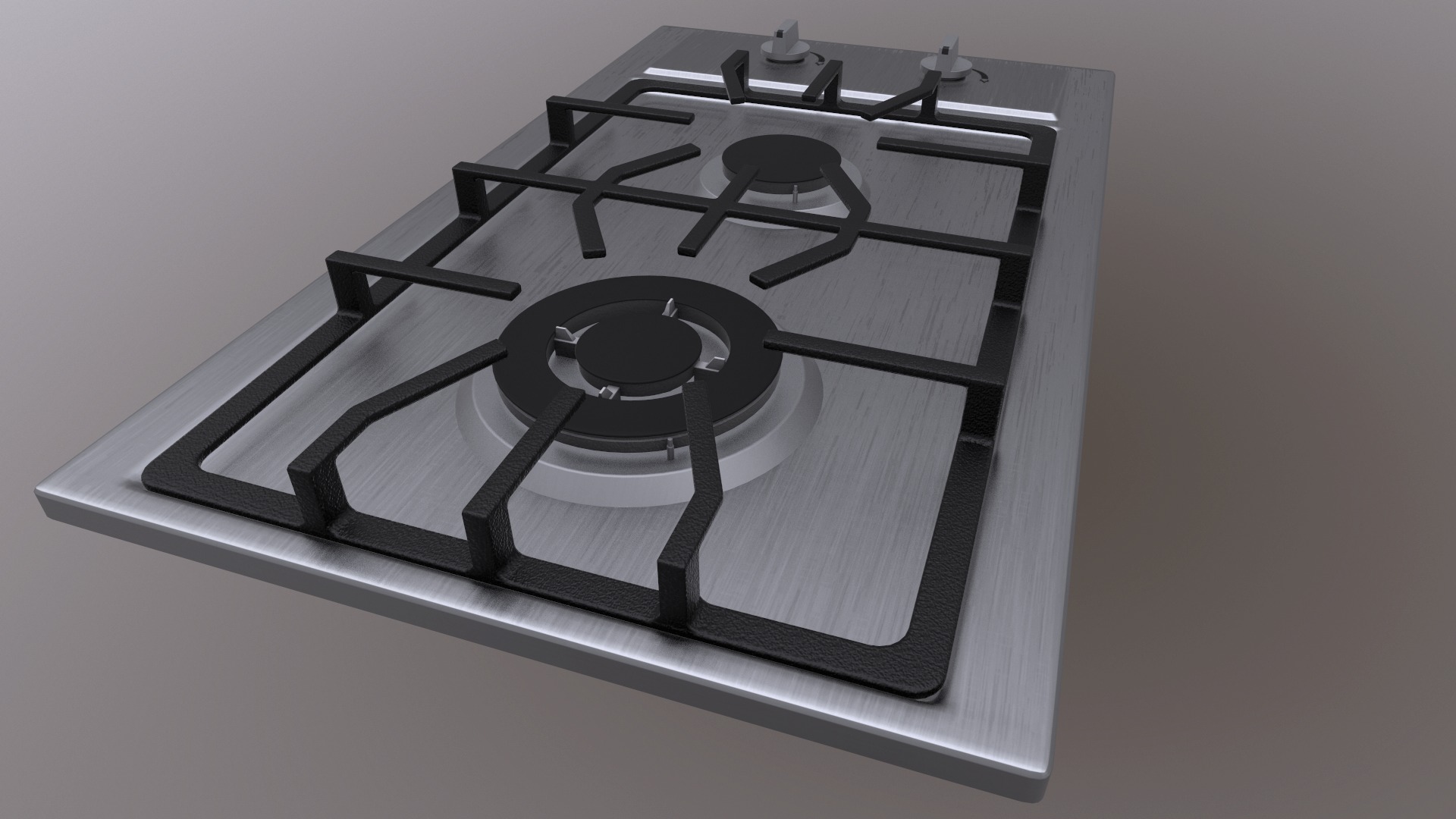 3 in 1 - Realistic Cooktop with 4K PBR Textures Low-poly 3D model_6