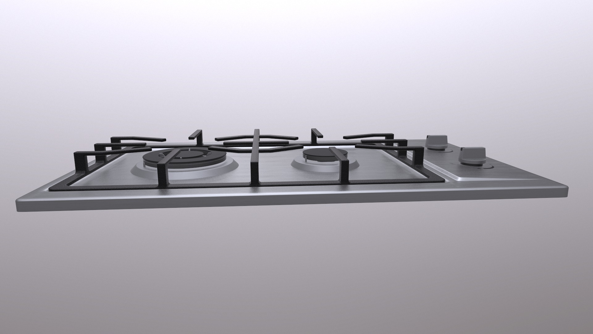 3 in 1 - Realistic Cooktop with 4K PBR Textures Low-poly 3D model_12