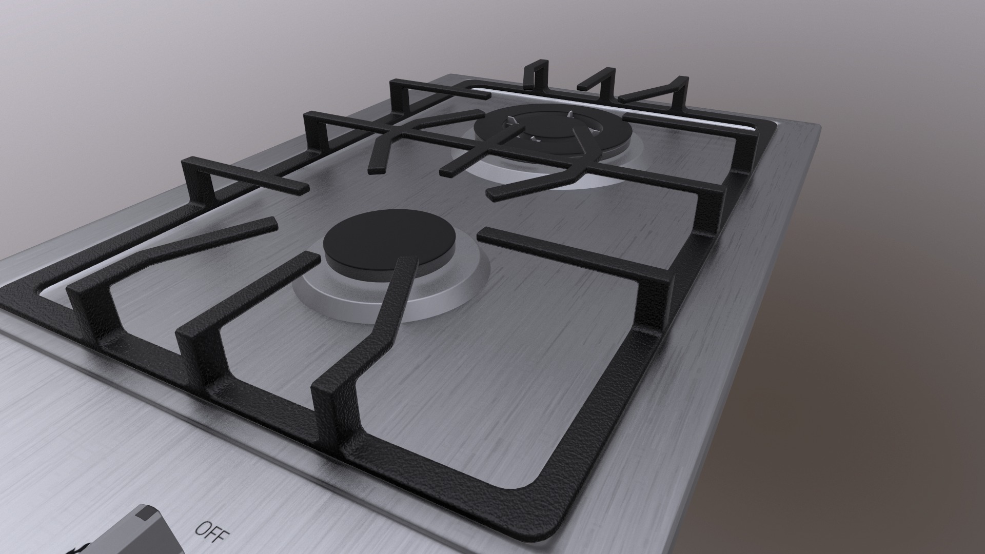 3 in 1 - Realistic Cooktop with 4K PBR Textures Low-poly 3D model_7