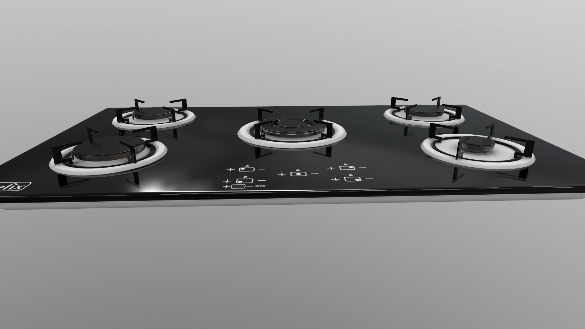 3 in 1 - Realistic Cooktop with 4K PBR Textures Low-poly 3D model_17
