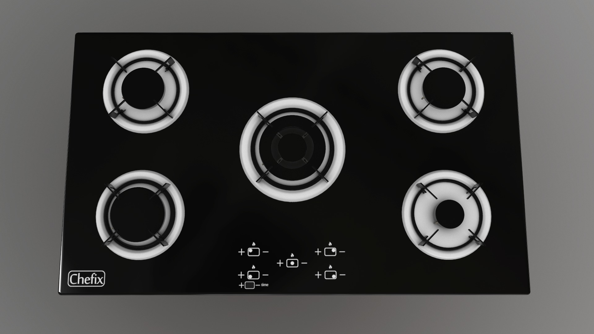 3 in 1 - Realistic Cooktop with 4K PBR Textures Low-poly 3D model_14
