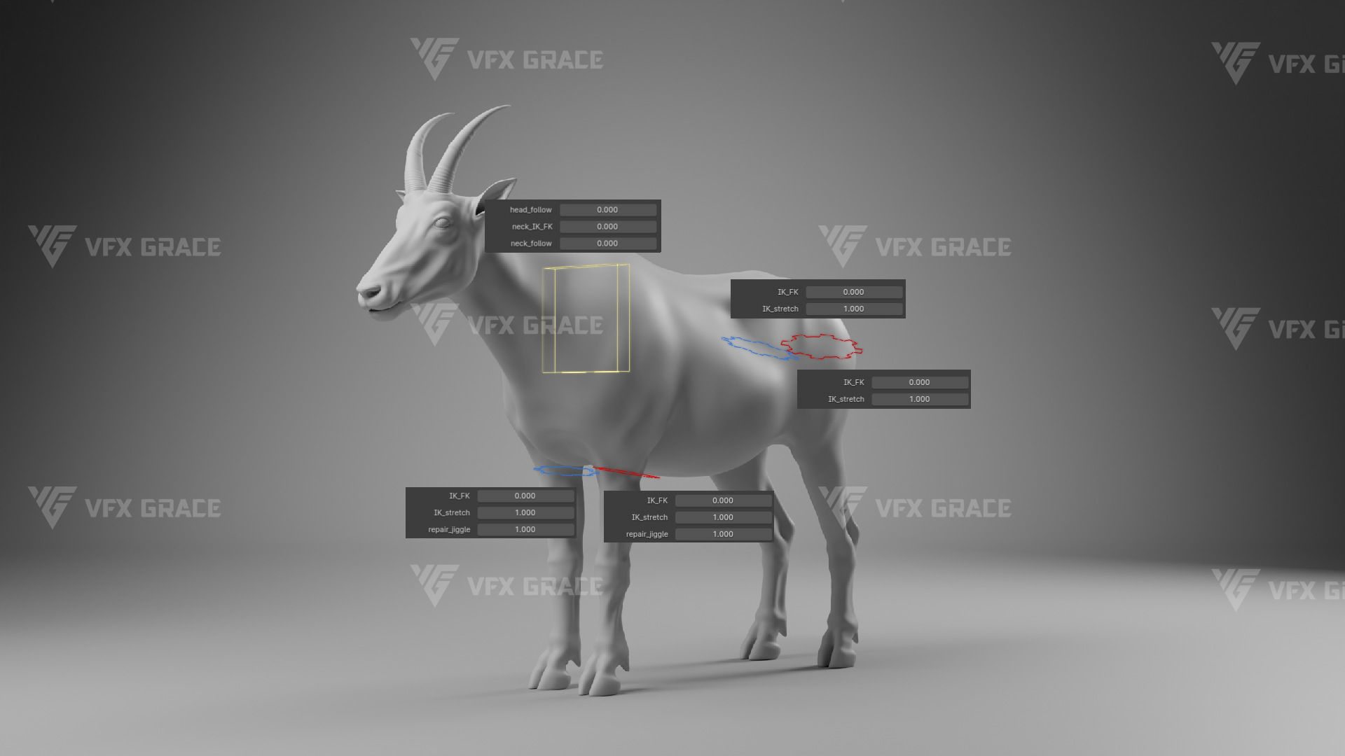Mountain Goat Animation - Blender 3D model_18