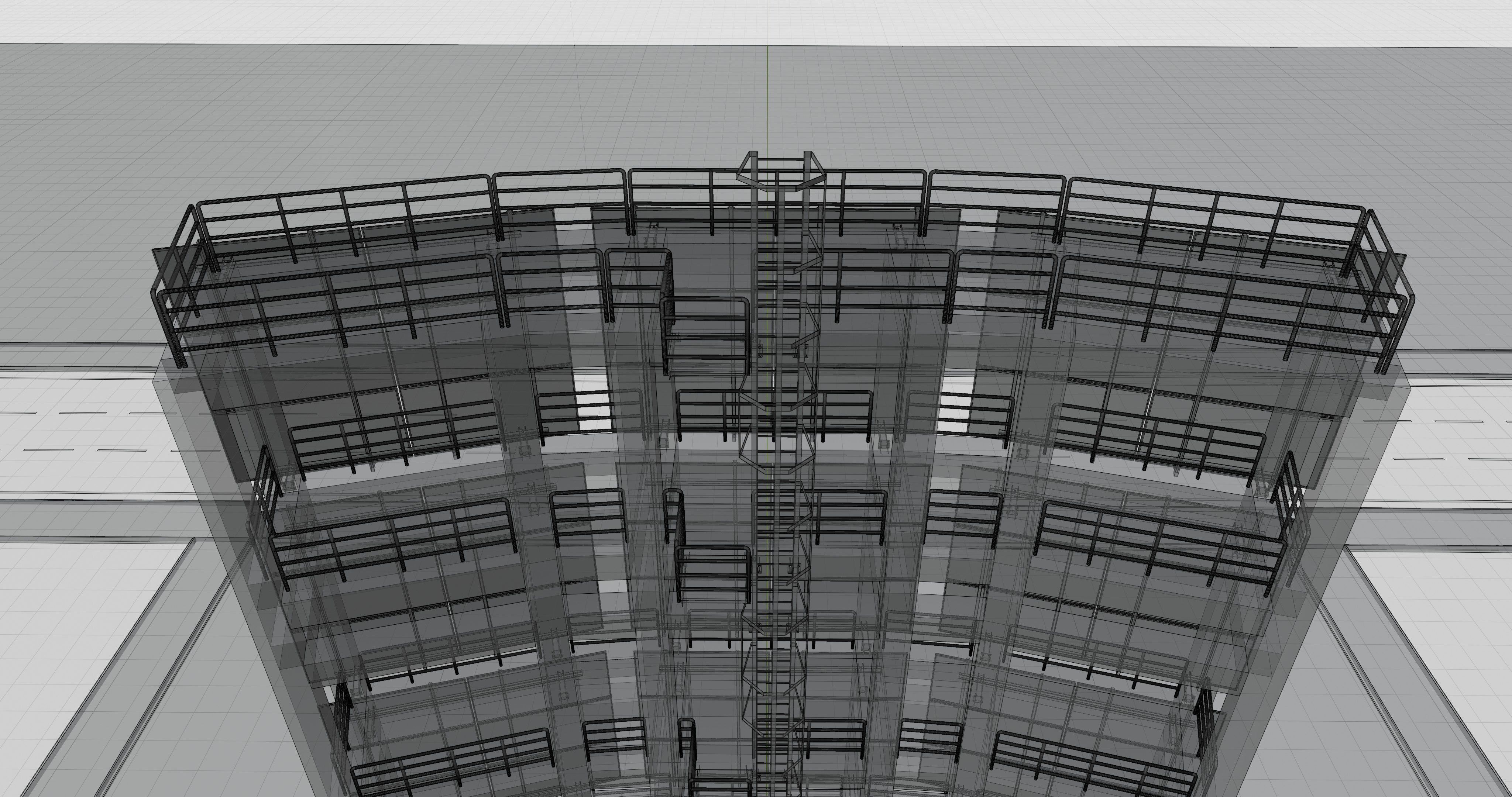 Solar Concrete Tower Type-2 3D model_28