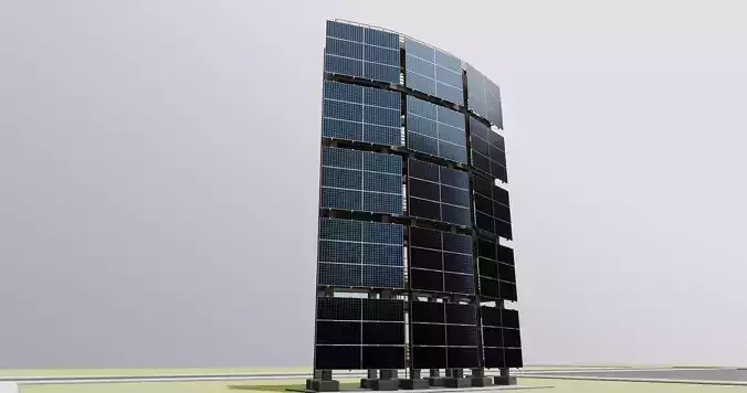 Solar Concrete Tower Type-2 3D model