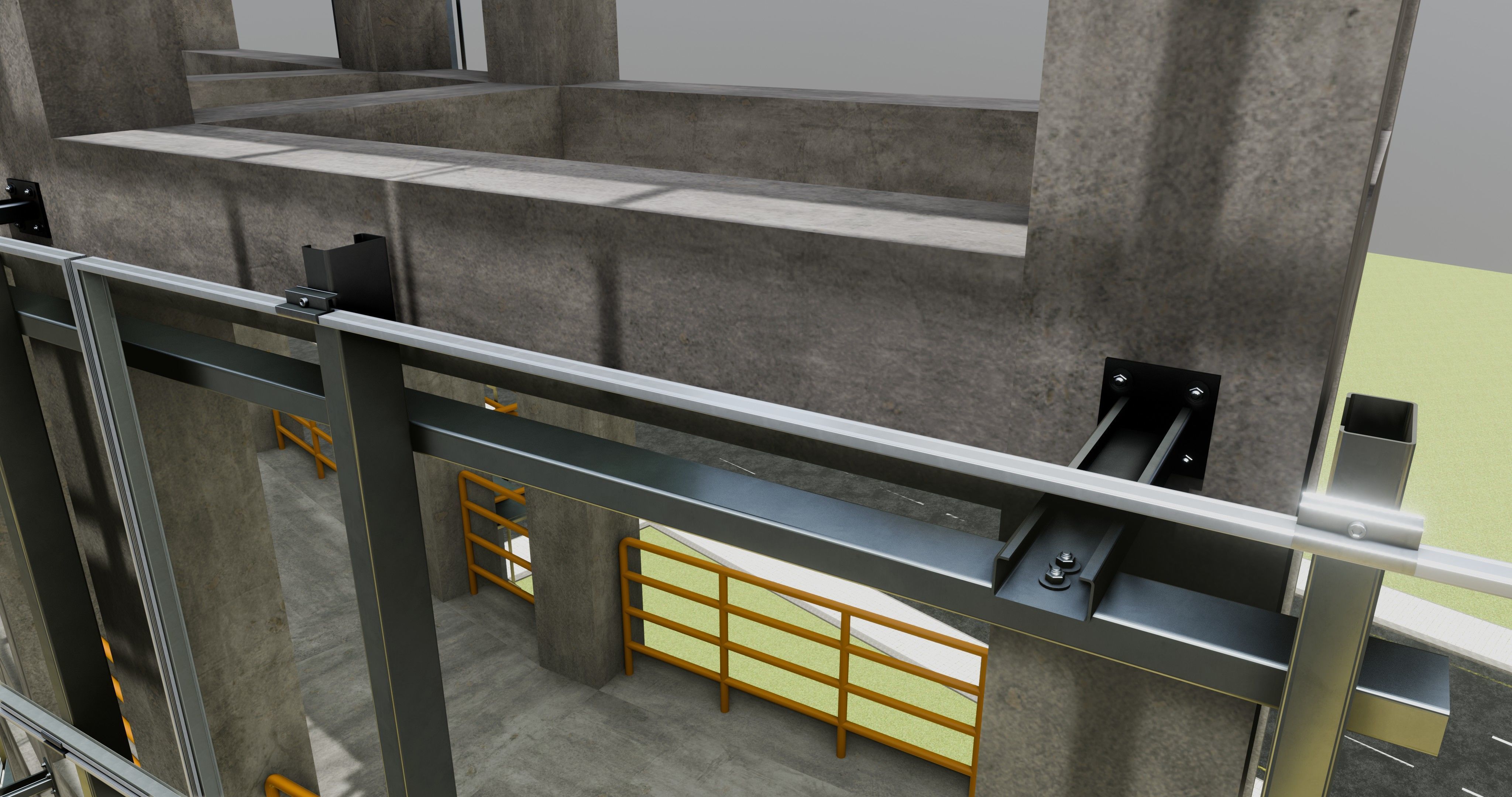 Solar Concrete Tower Type-2 3D model_14