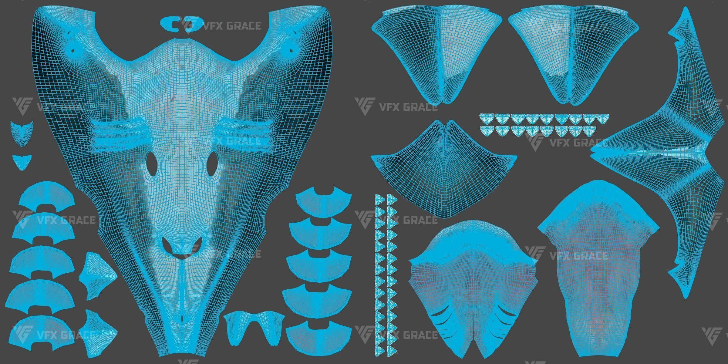 Great White Shark Animation - VFX Grace 3D model_13