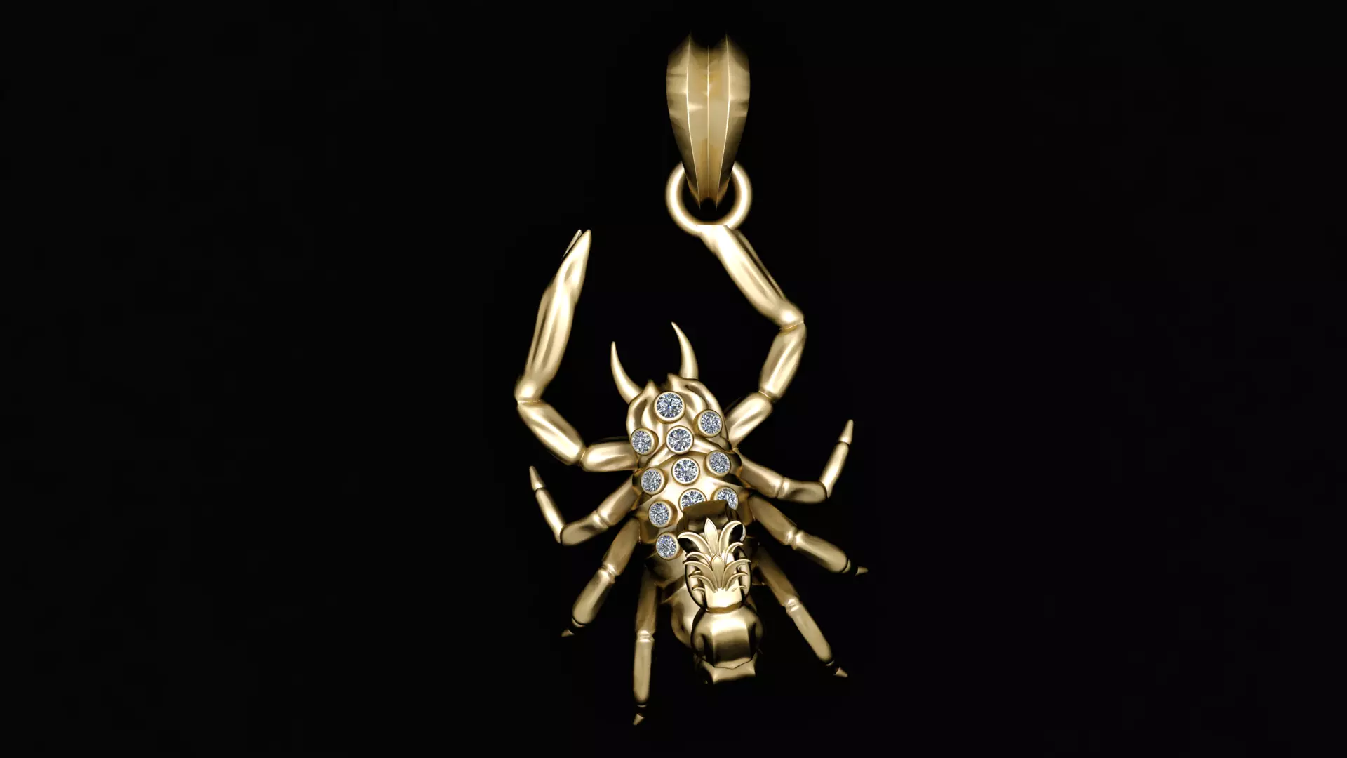 SCORPIO PENDANT 3D PRINTABLE MODEL 3D print model