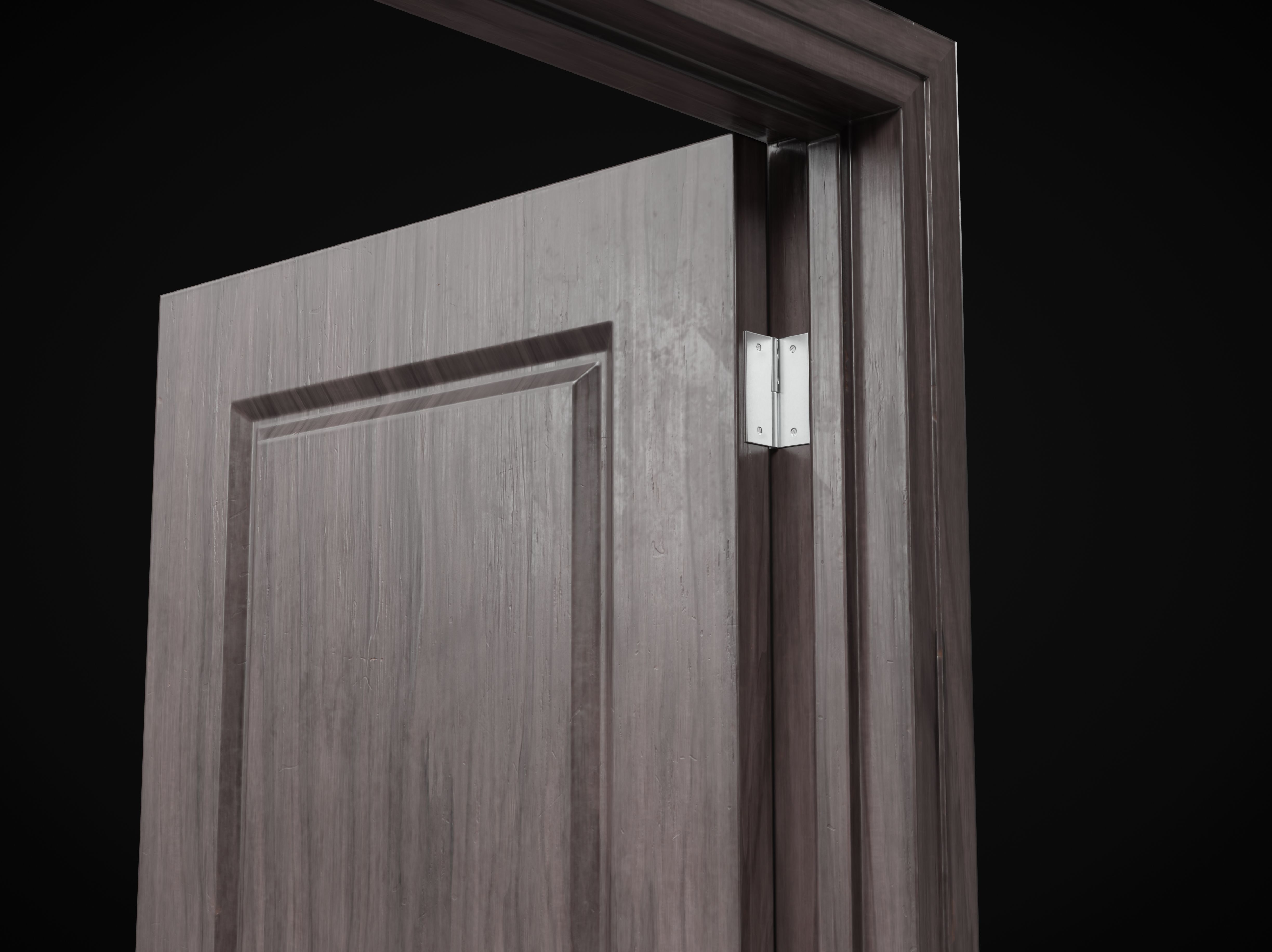 Collection of wooden doors Low-poly 3D model_19