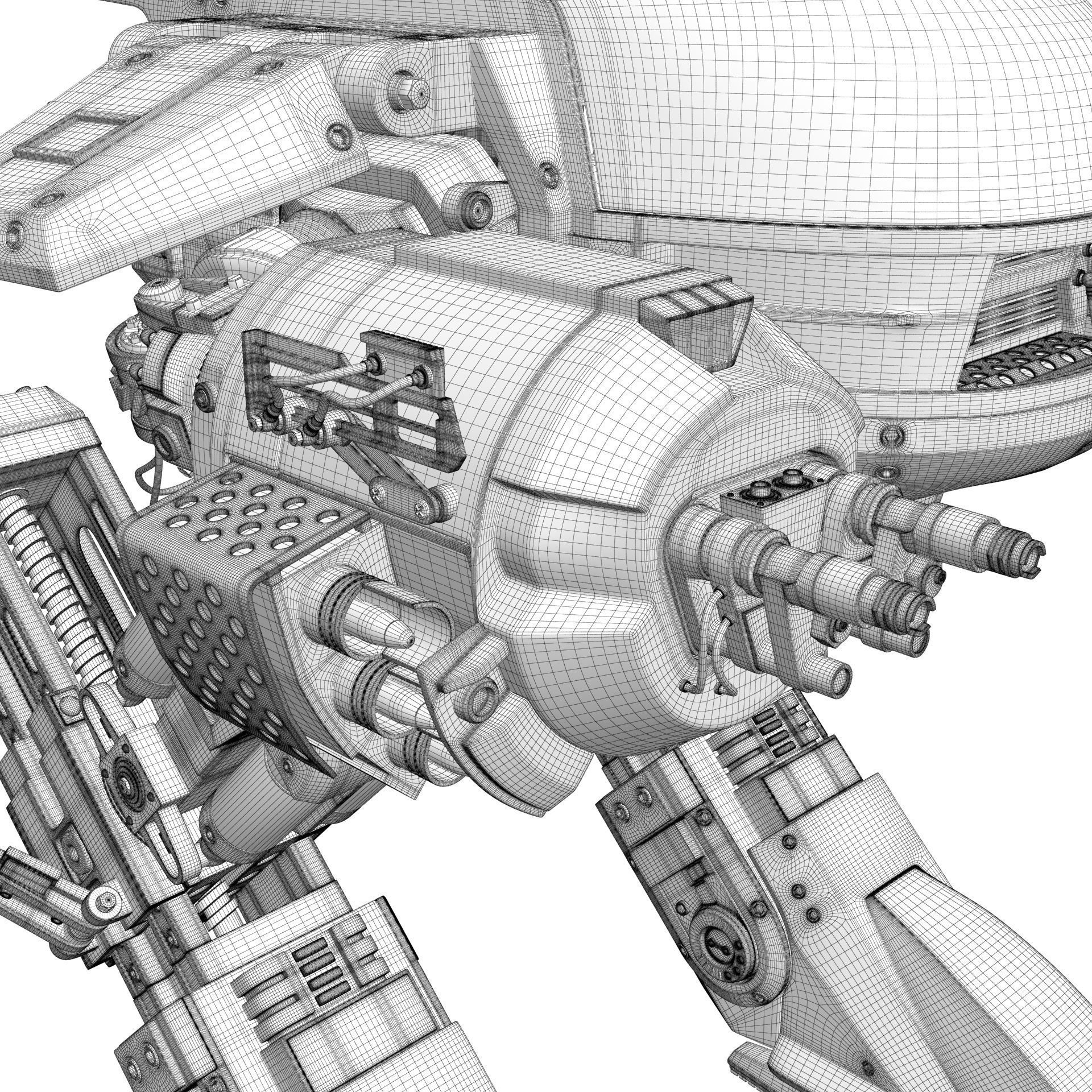 ED 209 OCP Robocop movie 1987 3D model_31
