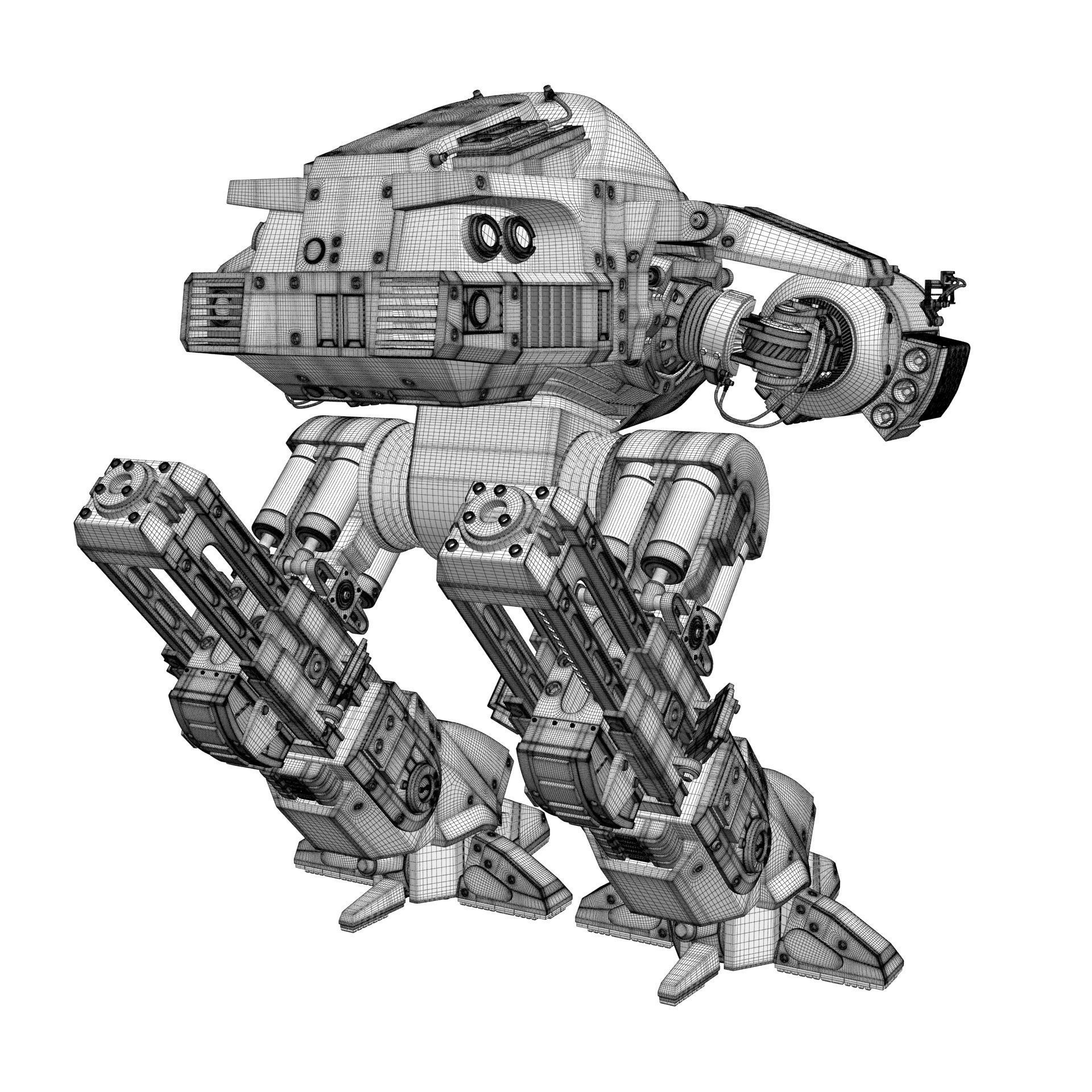 ED 209 OCP Robocop movie 1987 3D model_23