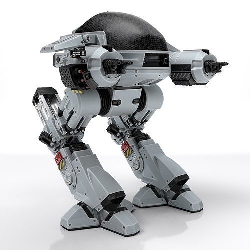 ED 209 OCP Robocop movie 1987 3D model
