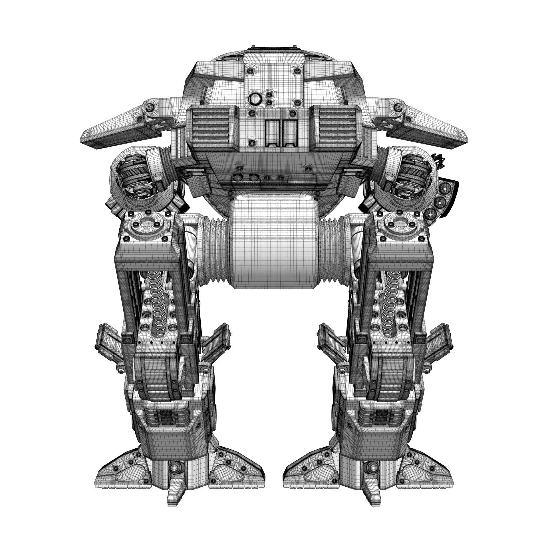 ED 209 OCP Robocop movie 1987 3D model_21