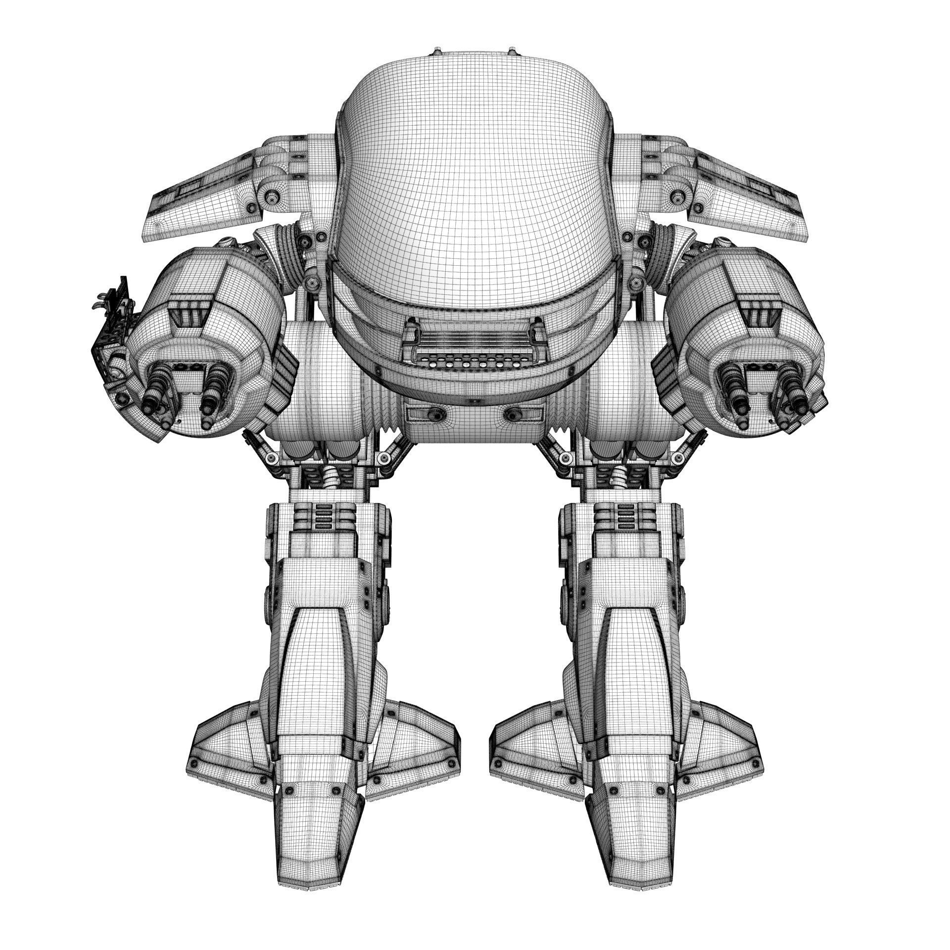 ED 209 OCP Robocop movie 1987 3D model_26