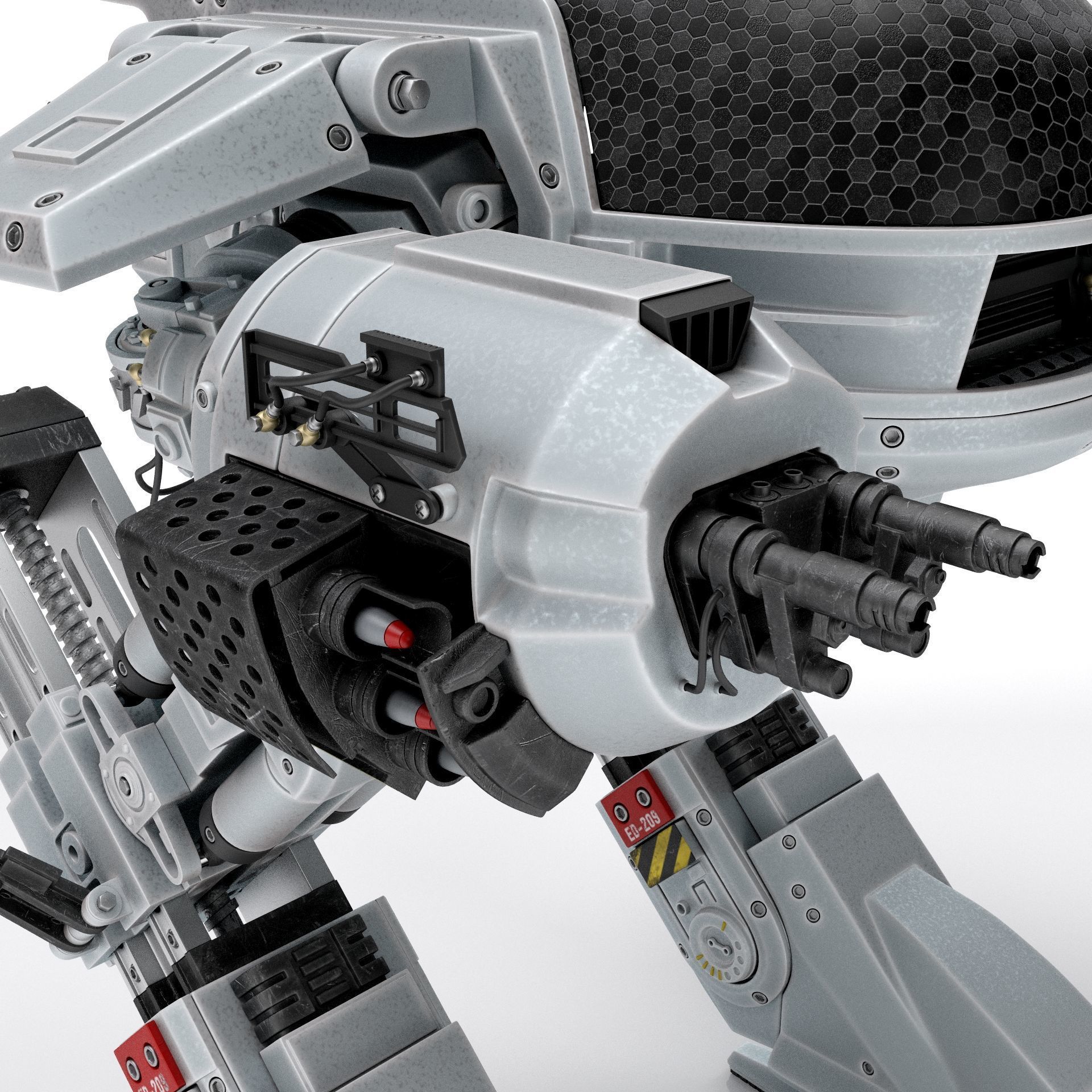 ED 209 OCP Robocop movie 1987 3D model_15