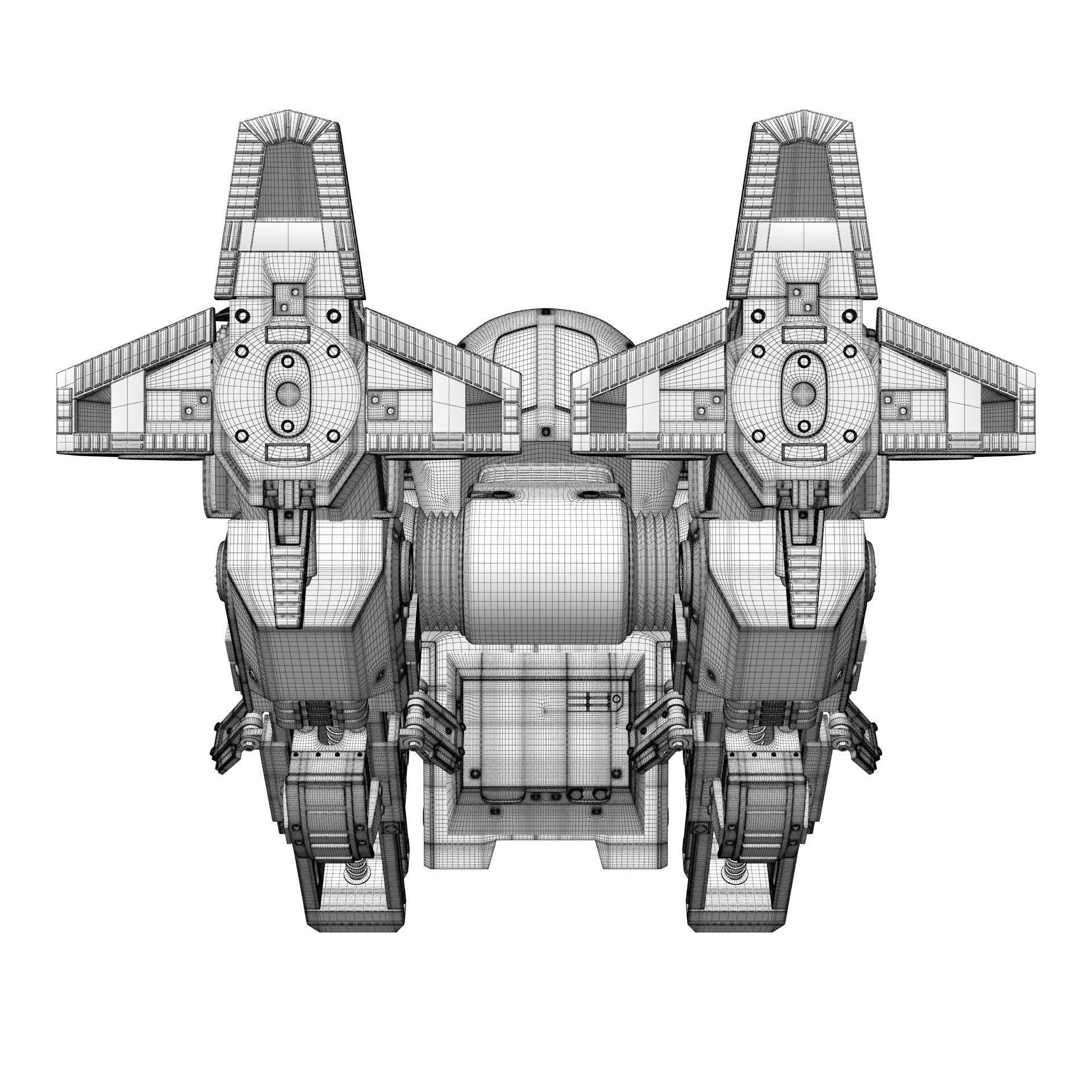 ED 209 OCP Robocop movie 1987 3D model_28