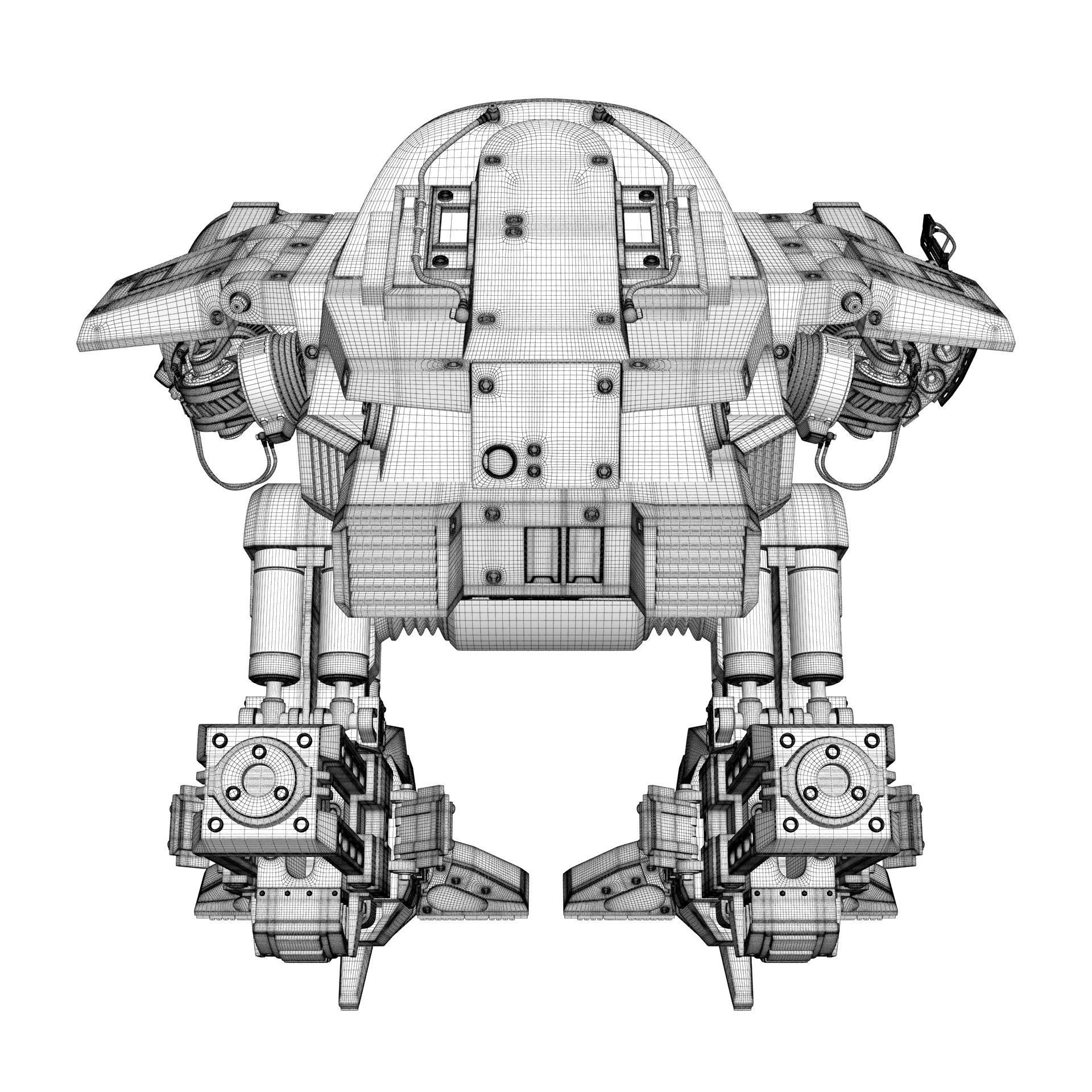 ED 209 OCP Robocop movie 1987 3D model_27