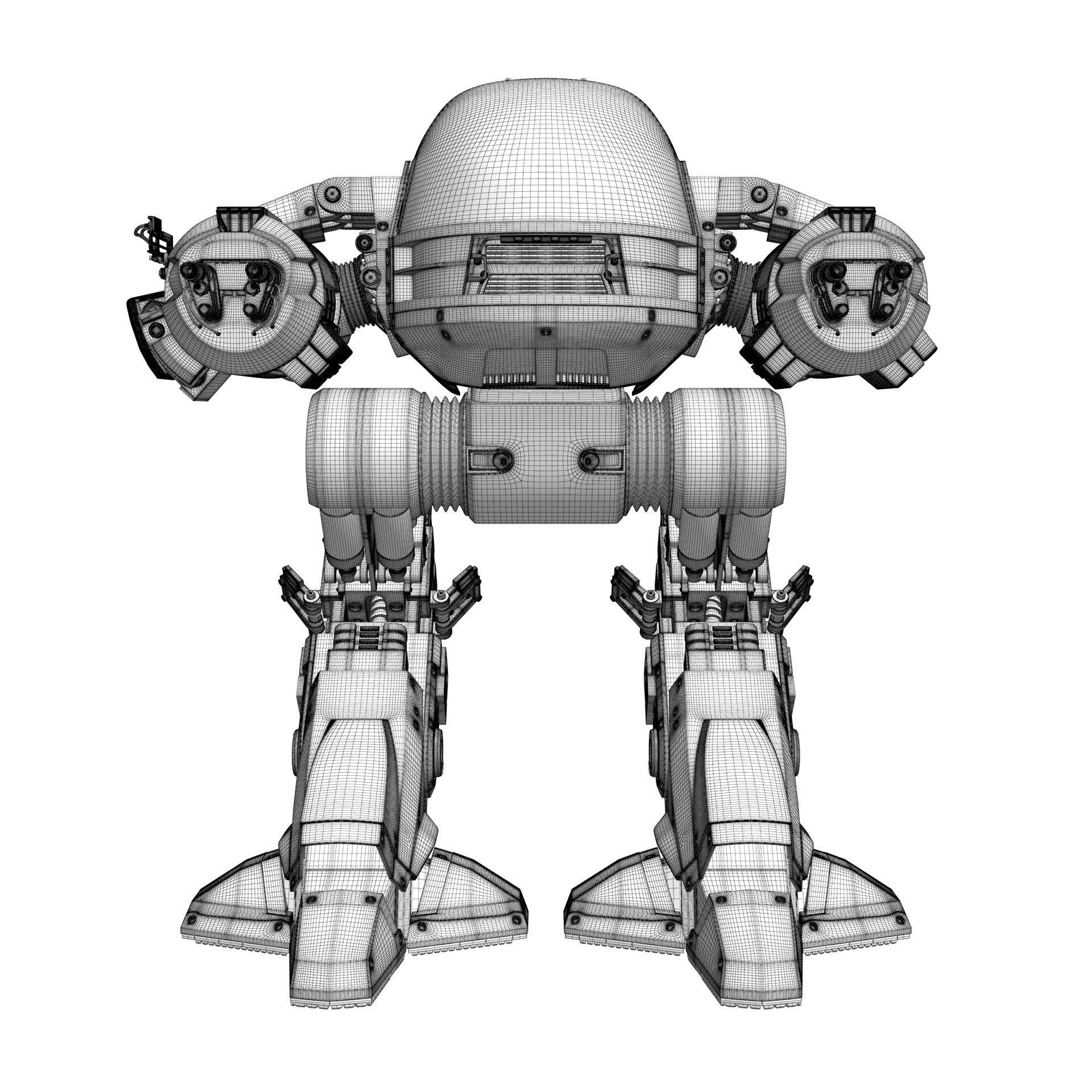 ED 209 OCP Robocop movie 1987 3D model_20