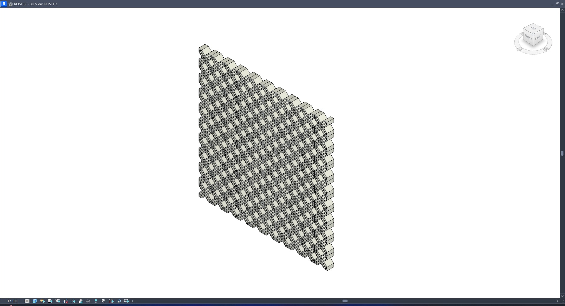 ROSTER CURTAIN PANEL RST-R9 3D model_3