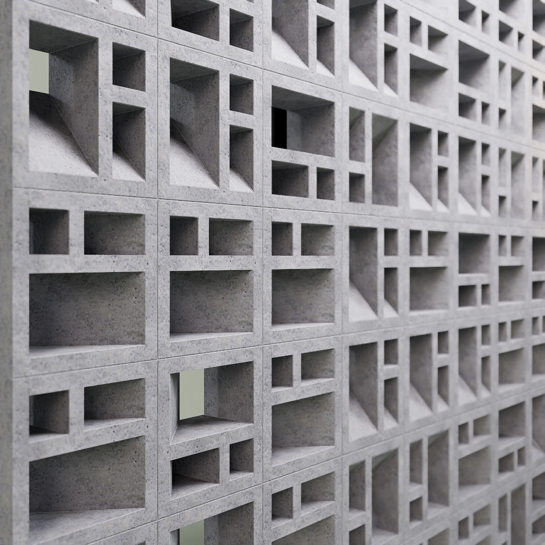 ROSTER CURTAIN PANEL RST-LB3 3D model_1