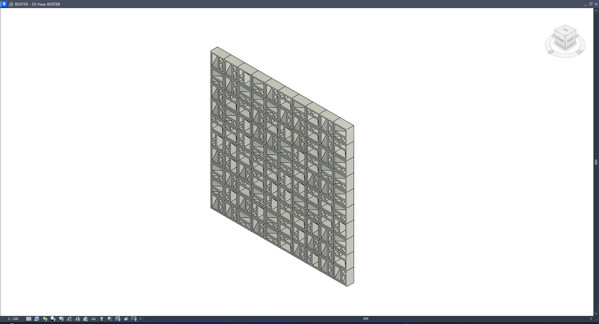 ROSTER CURTAIN PANEL RST-LB3 3D model_3