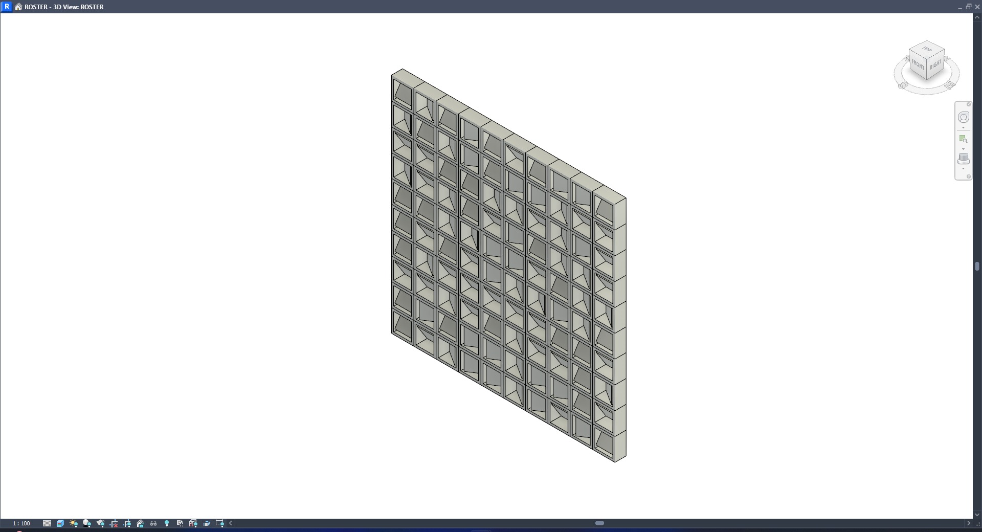 ROSTER CURTAIN PANEL RST-LB1 3D model_3