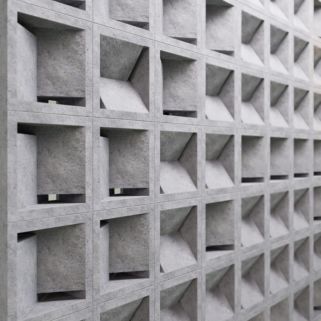 ROSTER CURTAIN PANEL RST-K 3D model_1