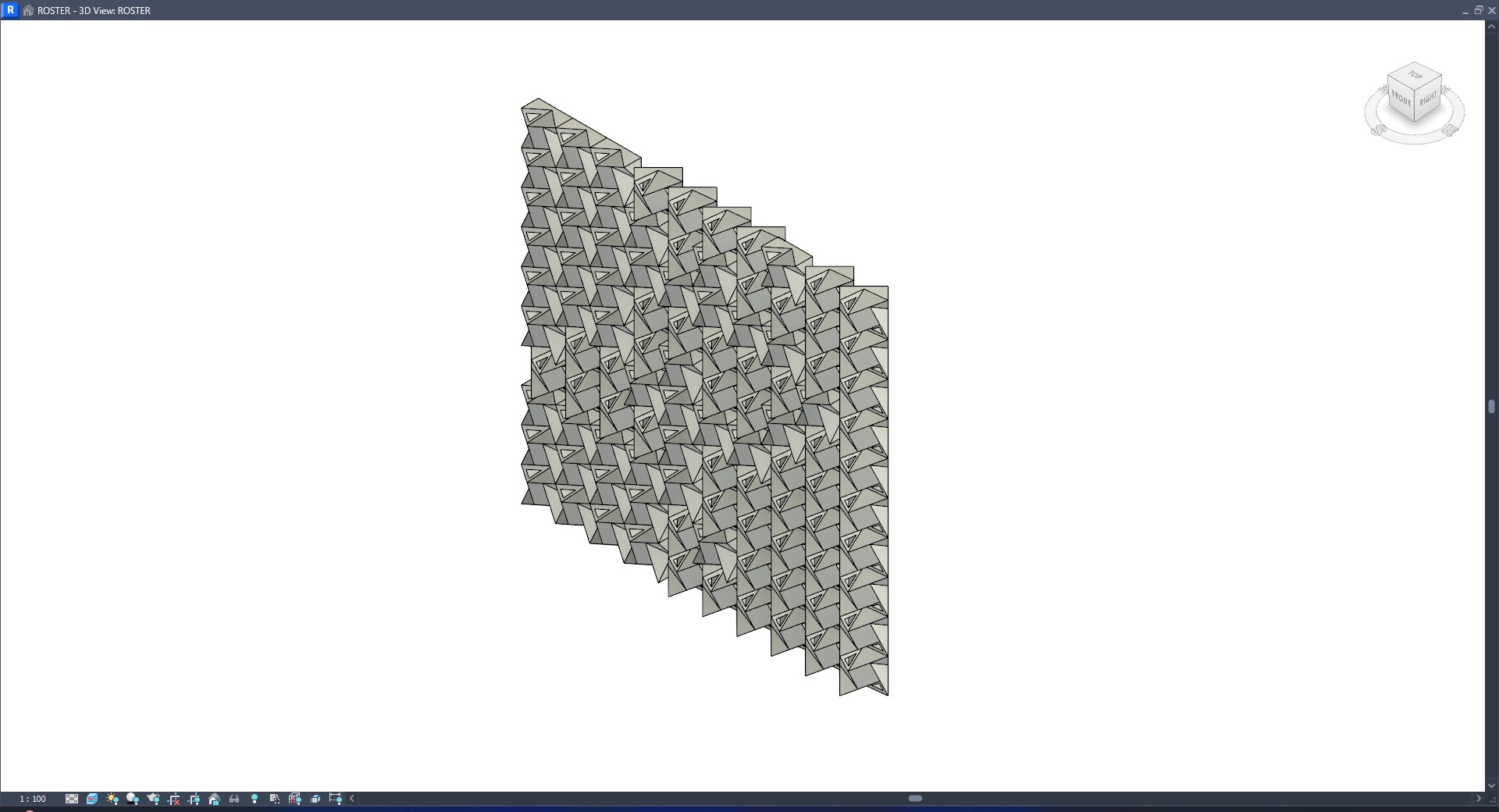 ROSTER CURTAIN PANEL RST-FAN 3D model_4