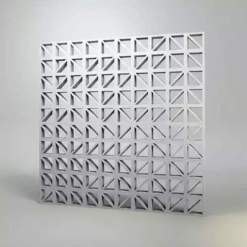 ROSTER CURTAIN PANEL RST-DIAGONAL 3D model