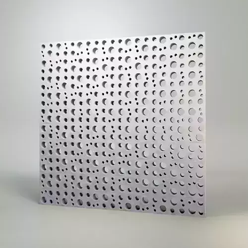ROSTER CURTAIN PANEL RST-BUBBLE 3D model