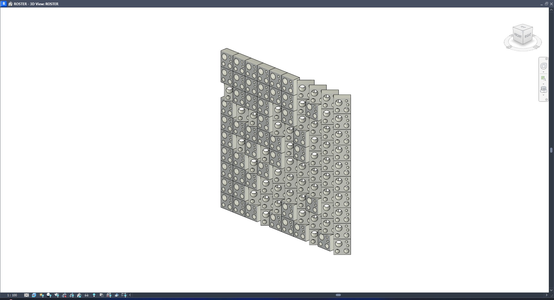 ROSTER CURTAIN PANEL RST-BUBBLE 3D model_4