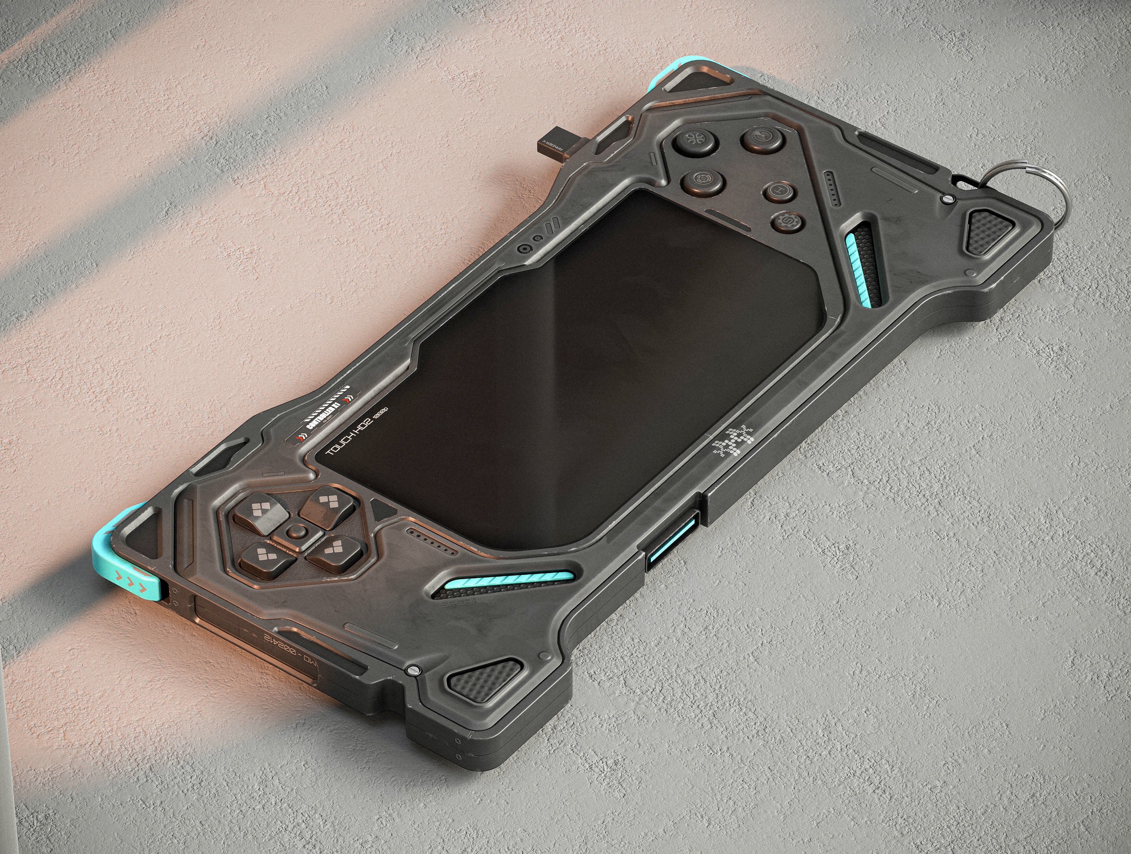 Sci-fi Controller X1 PBR Low-poly 3D model_3