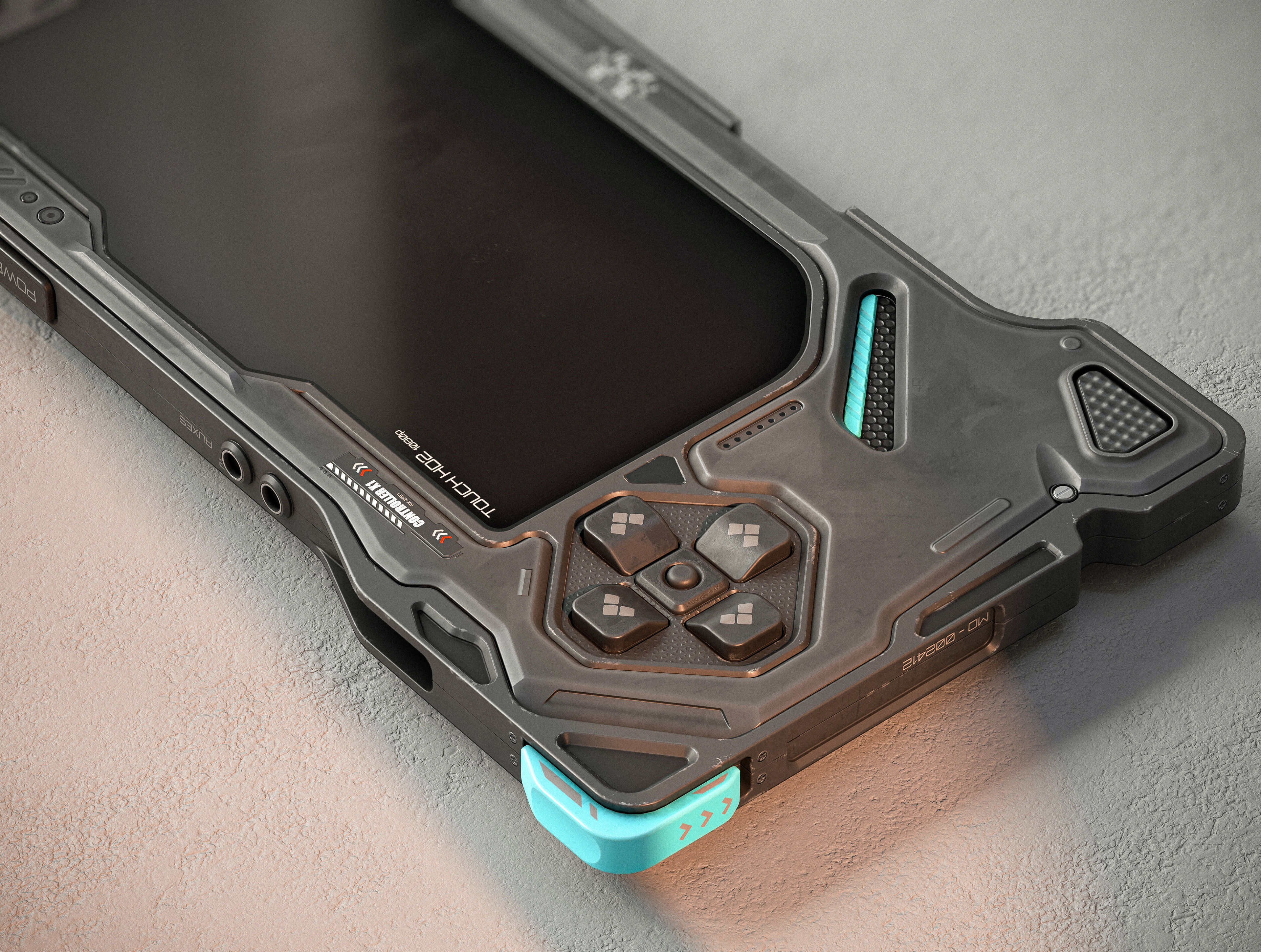 Sci-fi Controller X1 PBR Low-poly 3D model_6