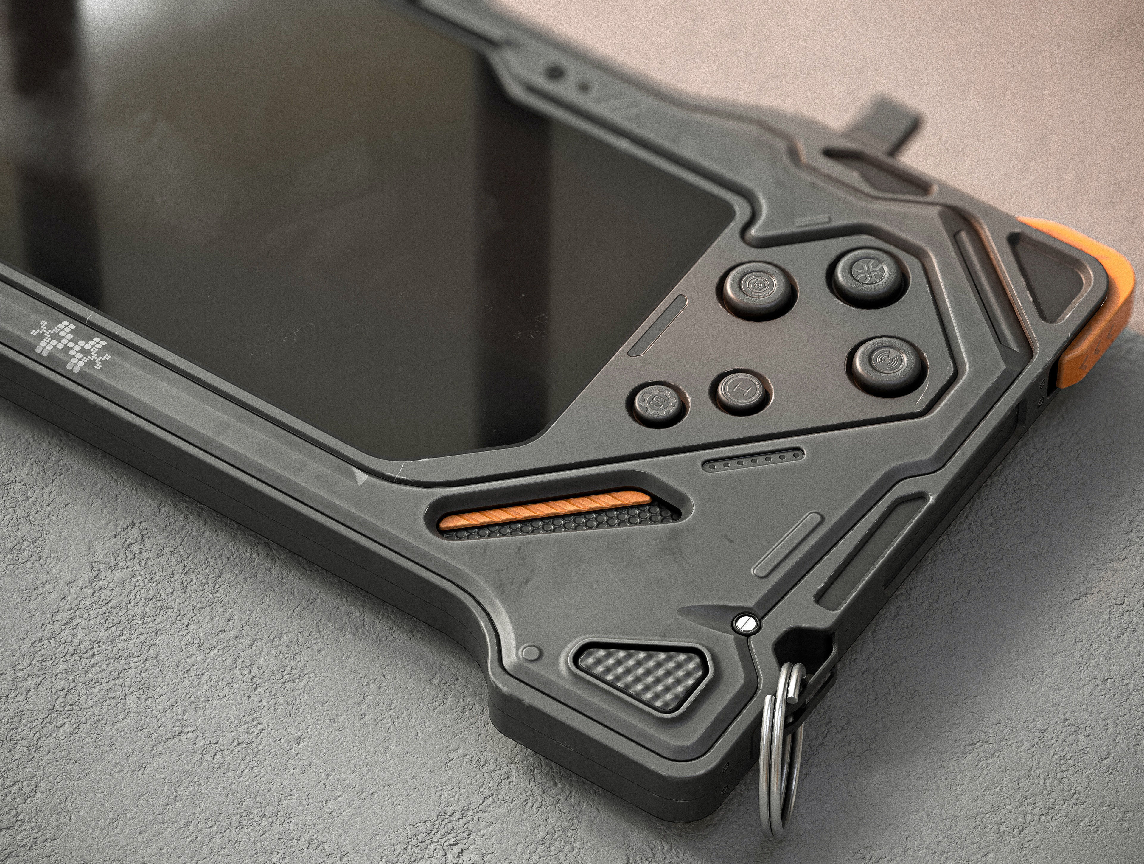 Sci-fi Controller X1 PBR Low-poly 3D model_10