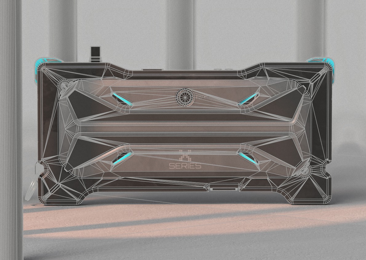 Sci-fi Controller X1 PBR Low-poly 3D model_18