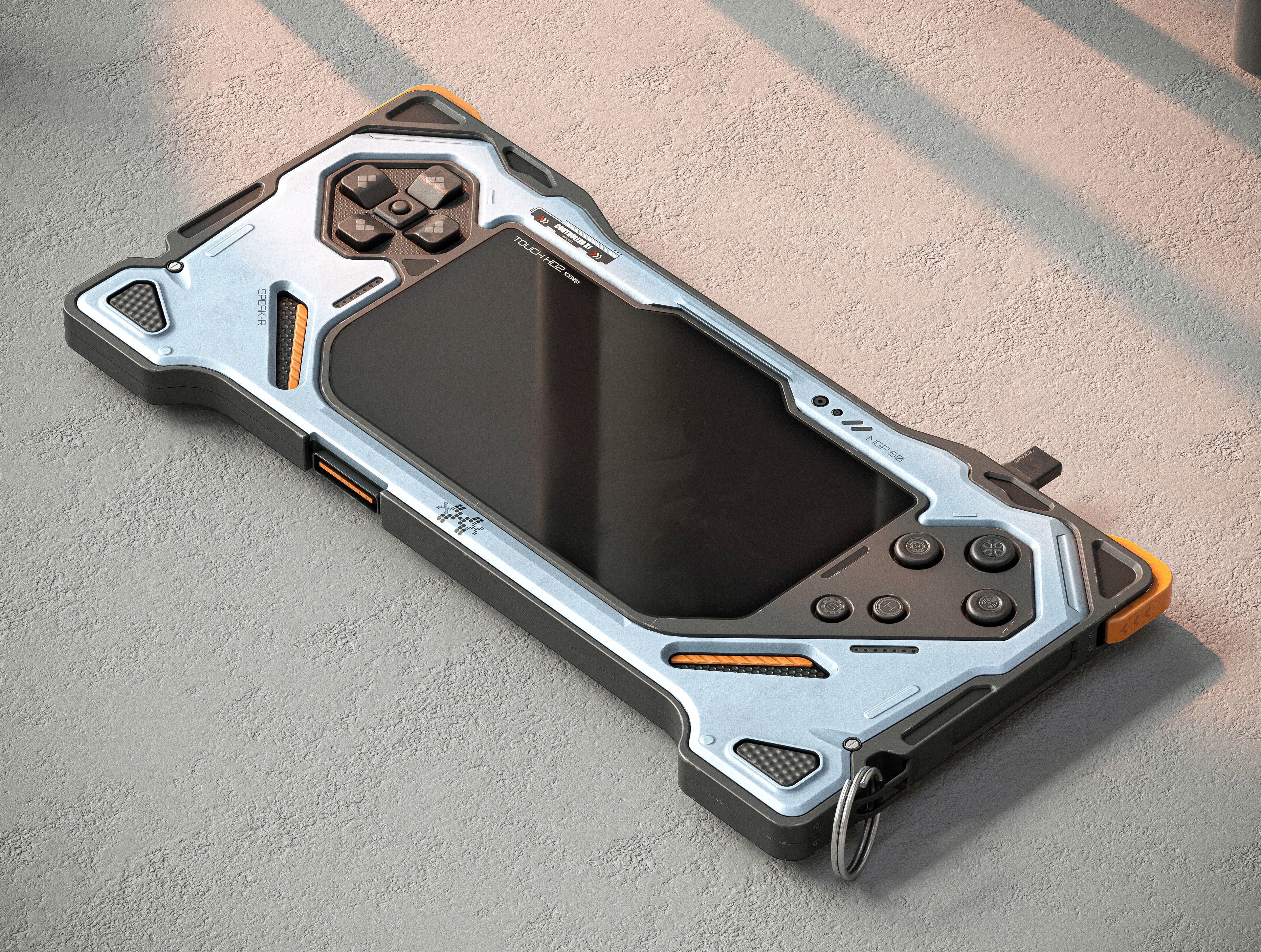 Sci-fi Controller X1 PBR Low-poly 3D model_7