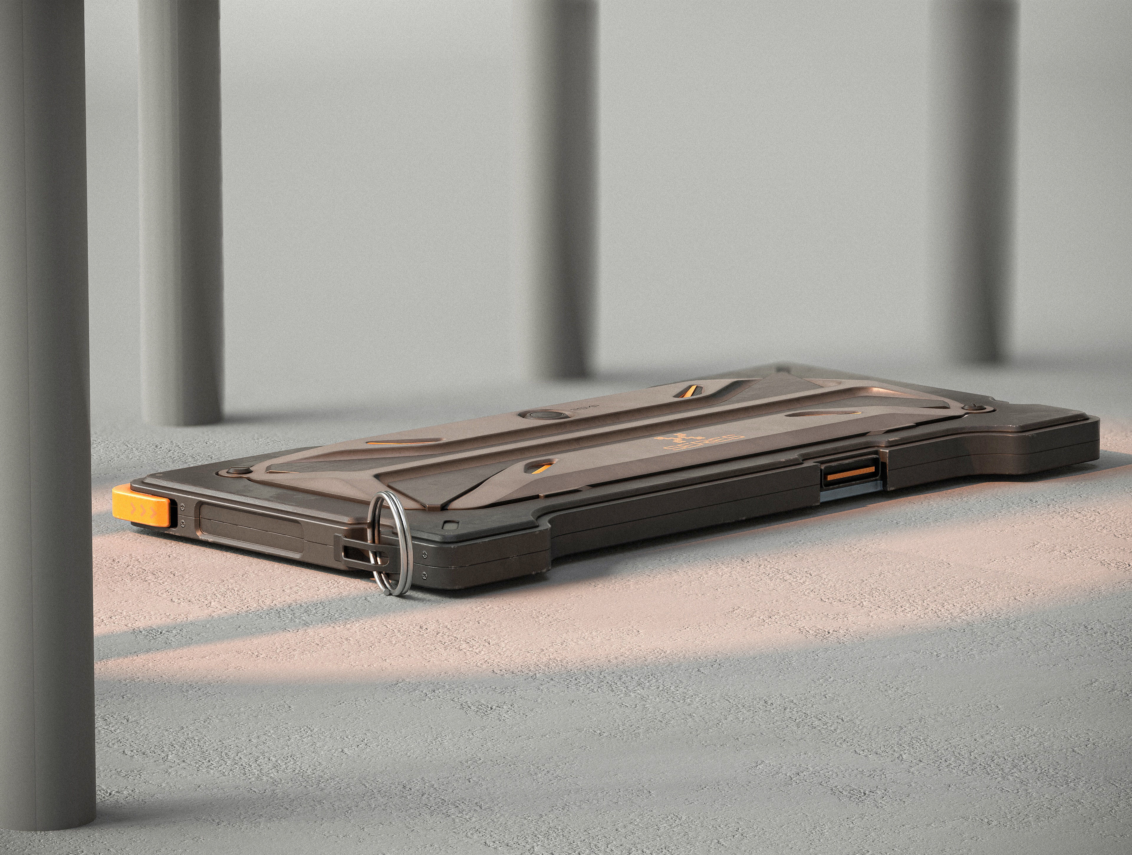 Sci-fi Controller X1 PBR Low-poly 3D model_14