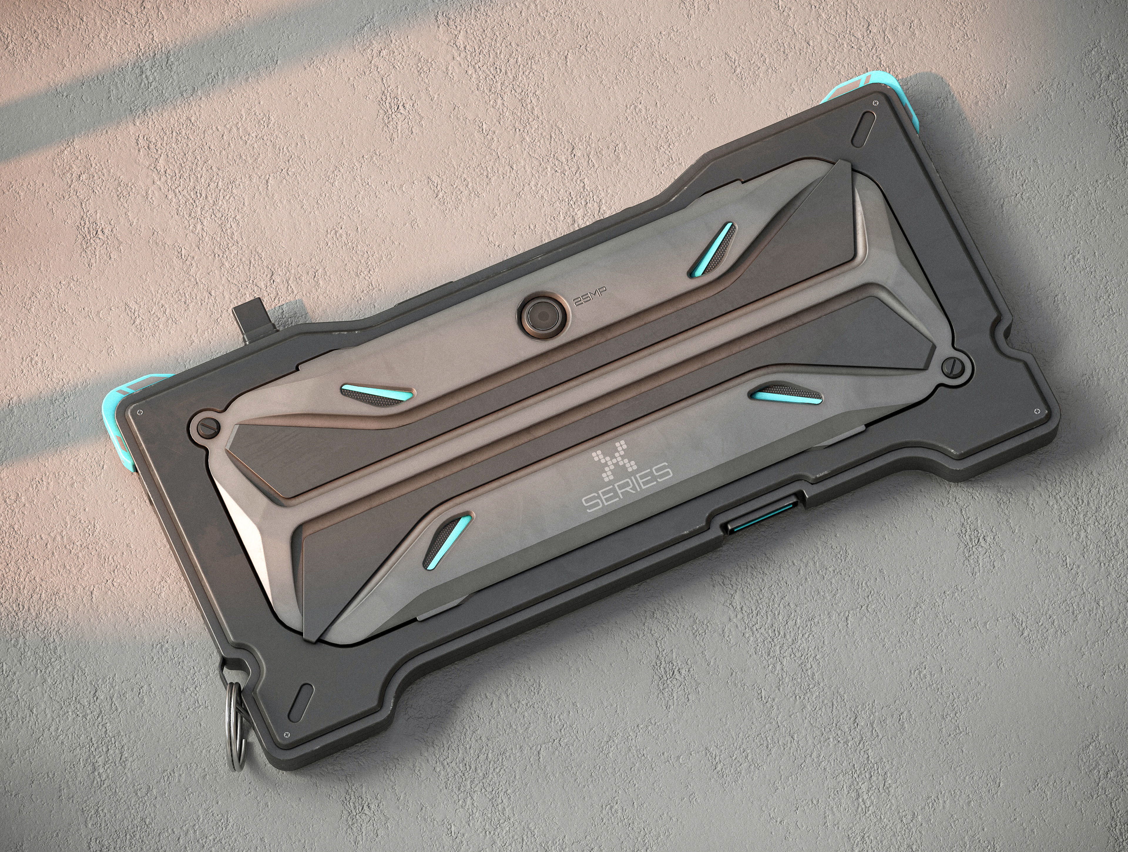 Sci-fi Controller X1 PBR Low-poly 3D model_4