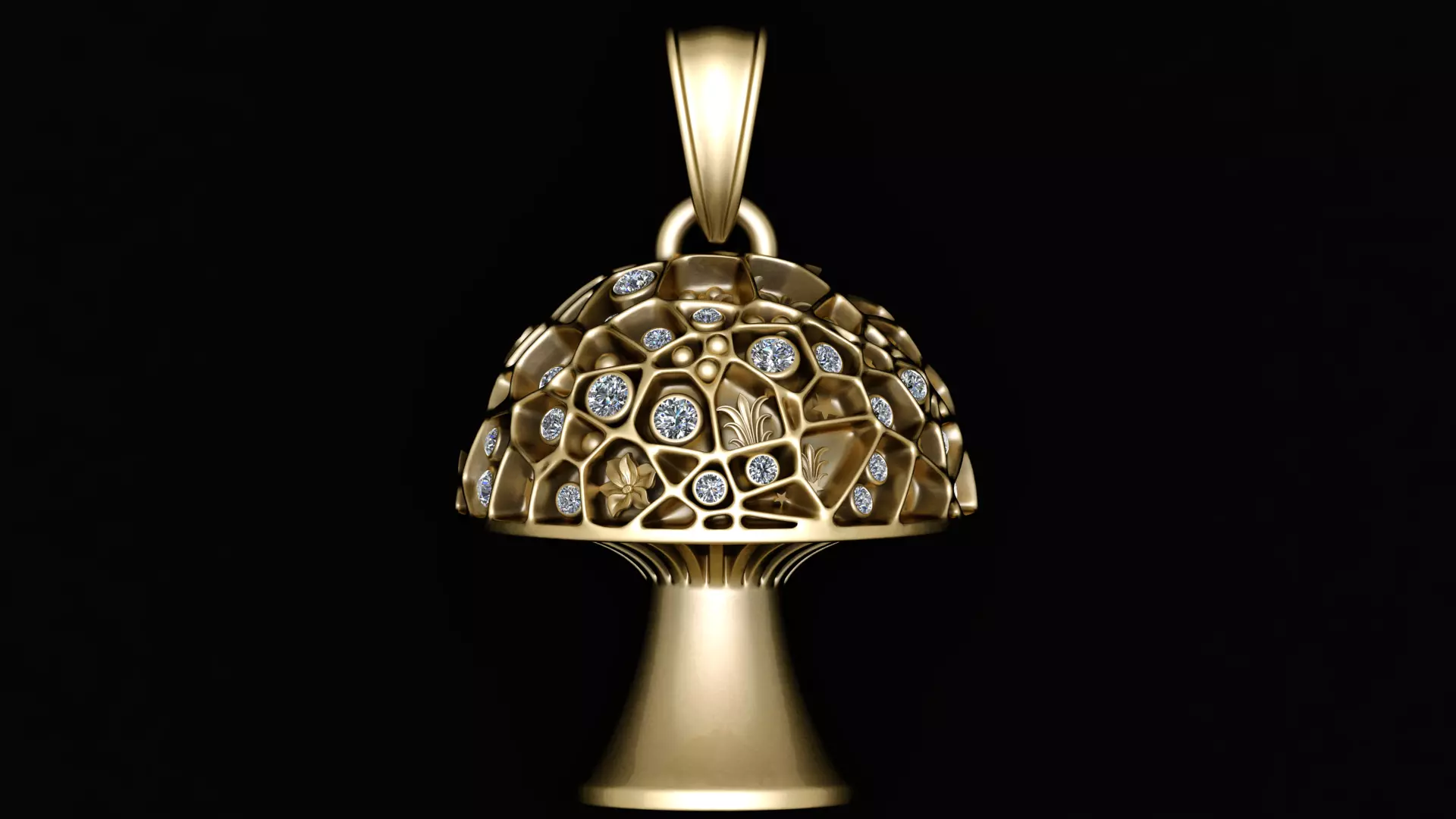 MUSHROMR VEGETABLE PENDANT 3D PRINTABLE MODEL 3D print model