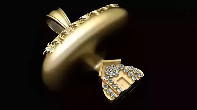 MUSHROM STYLE HOUSE PENDANT 3D PRINTABLE MODEL 