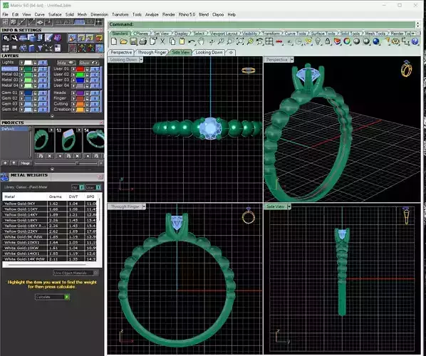 Solitario bolinha diamante 4 mm