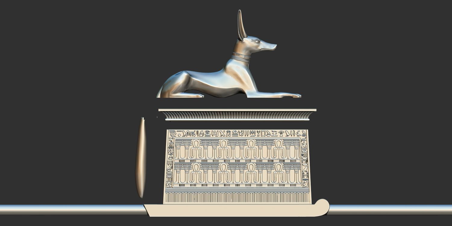Tutankhamun Anubis Shrine 3d printable model 3D print model_6