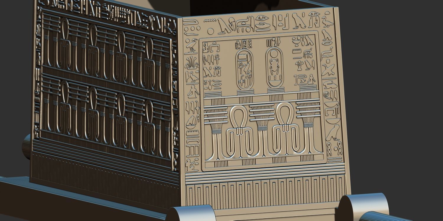 Tutankhamun Anubis Shrine 3d printable model 3D print model_8
