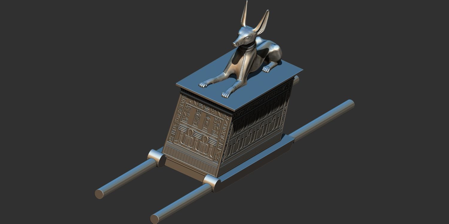 Tutankhamun Anubis Shrine 3d printable model 3D print model_4