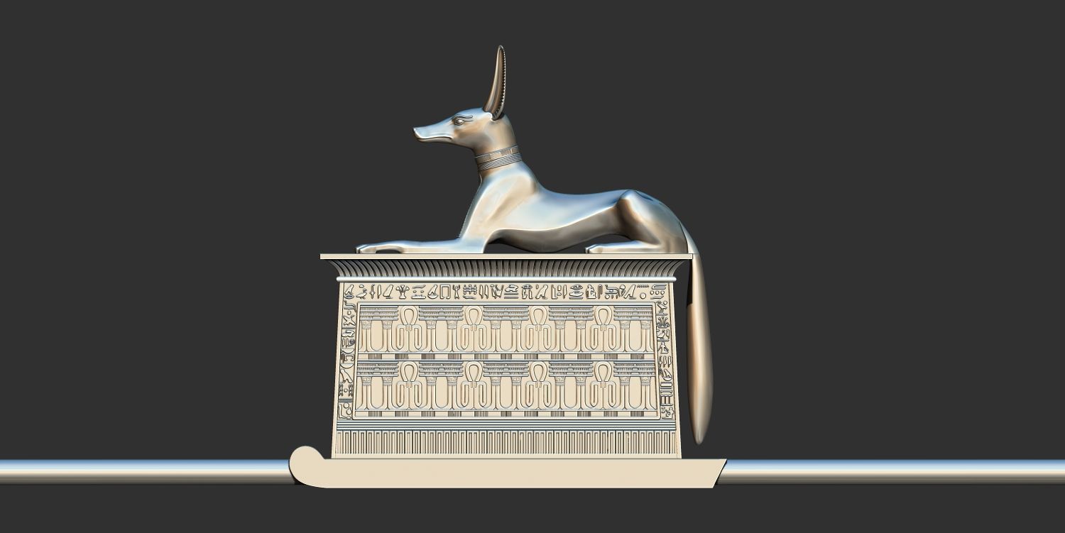 Tutankhamun Anubis Shrine 3d printable model 3D print model_3