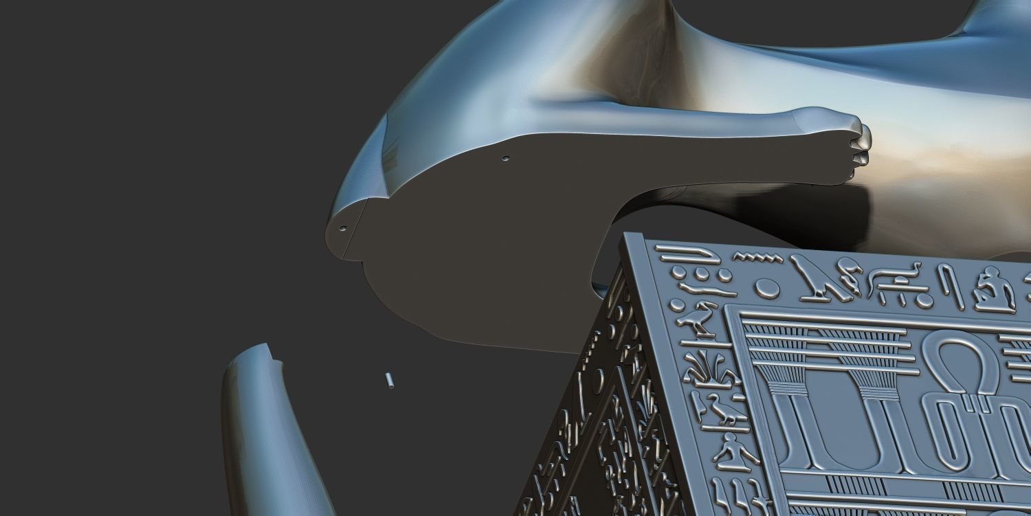 Tutankhamun Anubis Shrine 3d printable model 3D print model_7