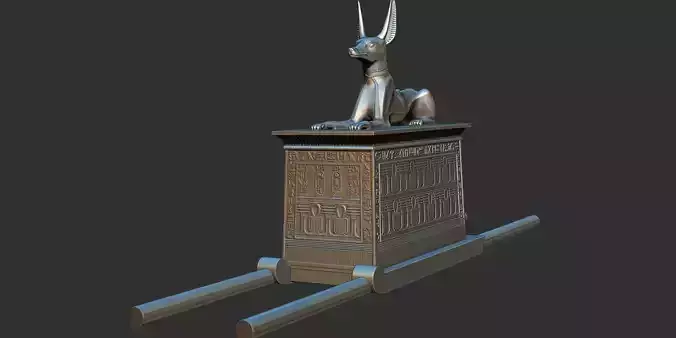 Tutankhamun Anubis Shrine 3d printable model 3D print model