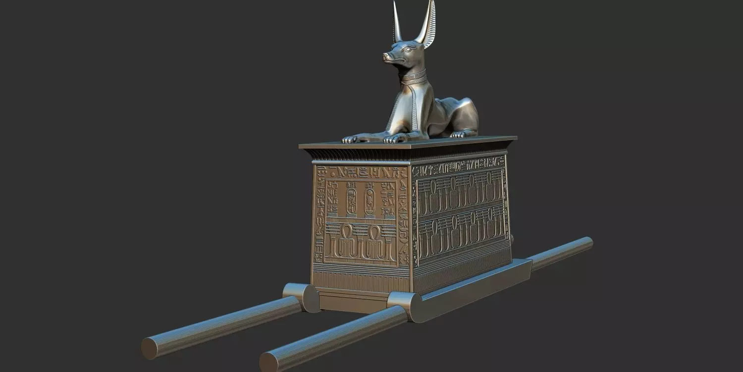 Tutankhamun Anubis Shrine 3d printable model 3D print model_0