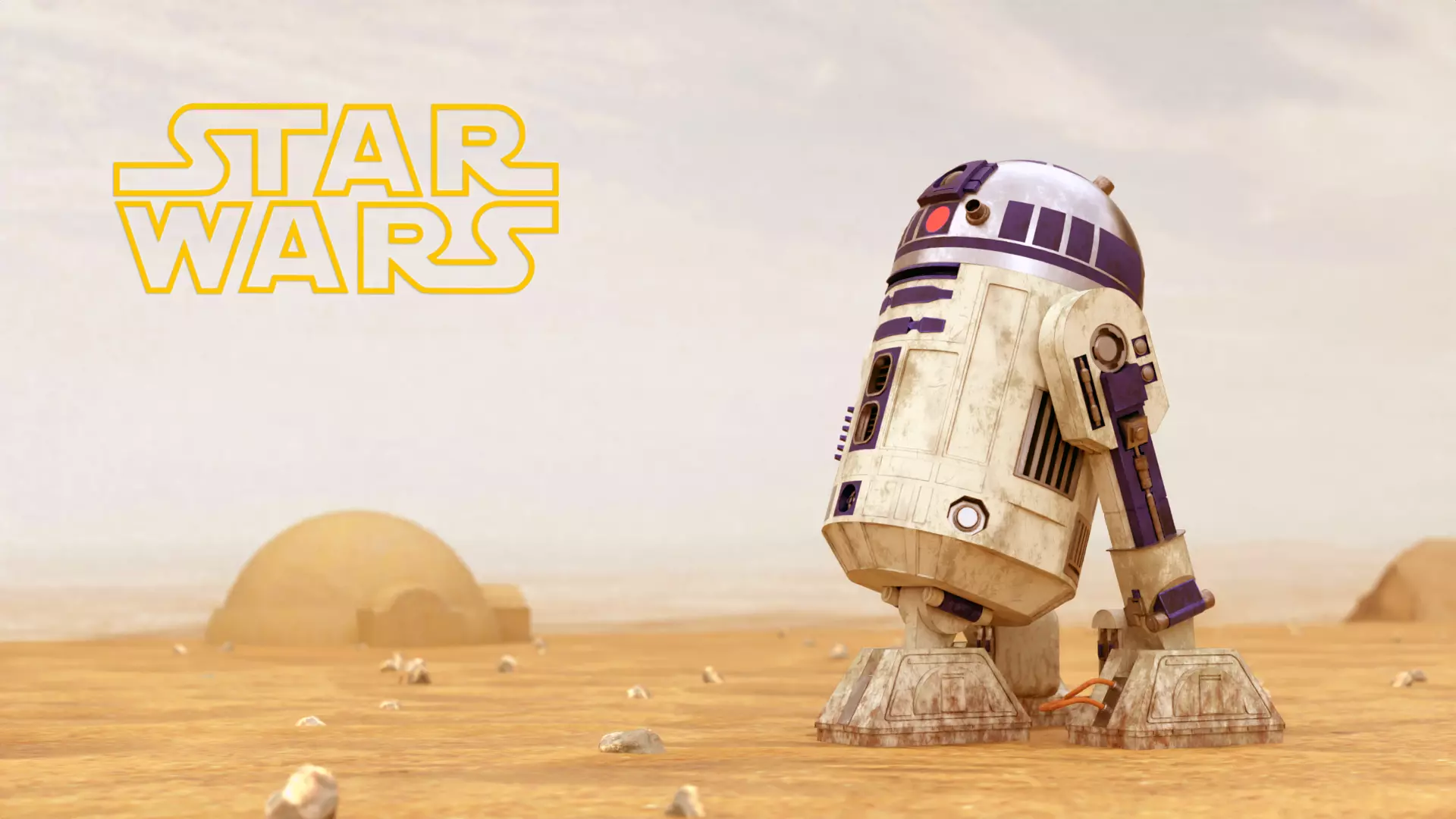 R2-D2 - Star Wars Low-poly 3D model_0